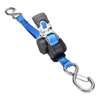 Curea retractabilă cu clichet din oțel inoxidabil 304L, 1 inch X 10 ft, cu cârlig în S complet îndoit