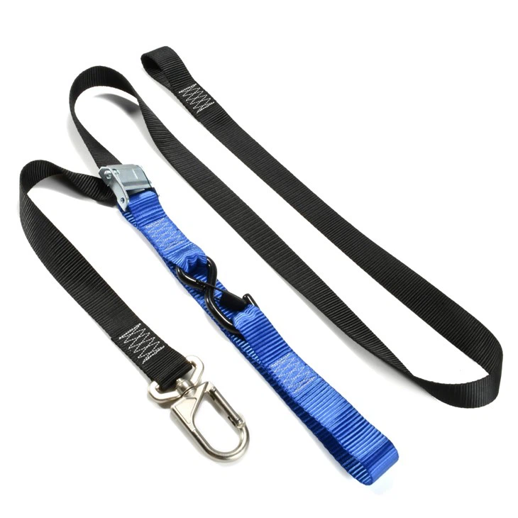 Motorcycle Tie Down Strap With Swivel Carabiner Hooks